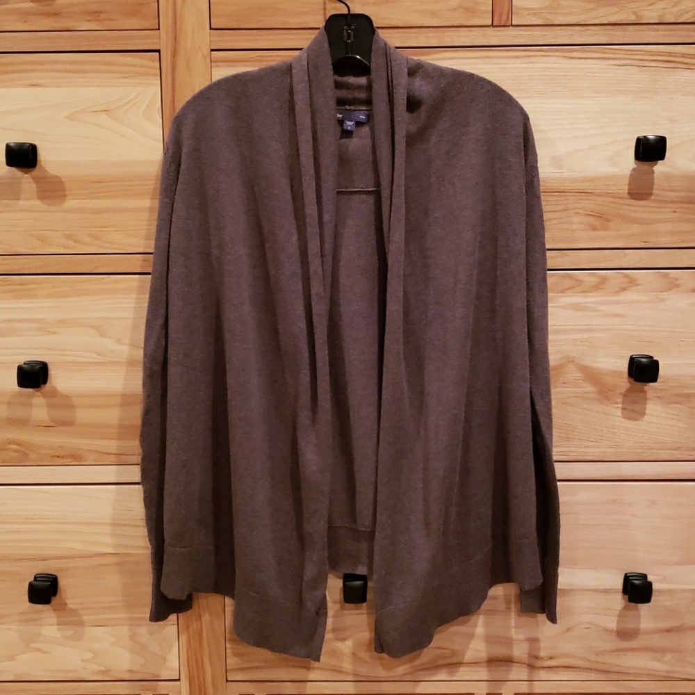 GAP Brown Open-Front Cardigan Sweater Size Small
